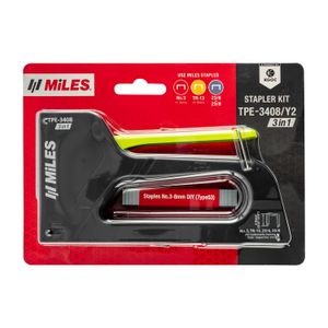 Staple Gun 3 In 1 Kit Abs Body Metal Handle No3 Tr-13, 23 Series